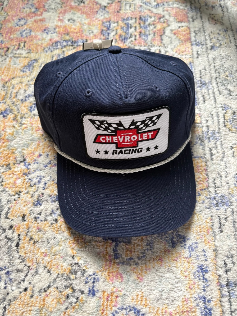Chevrolet Racing Navy Rope-Trim Snapback Hat